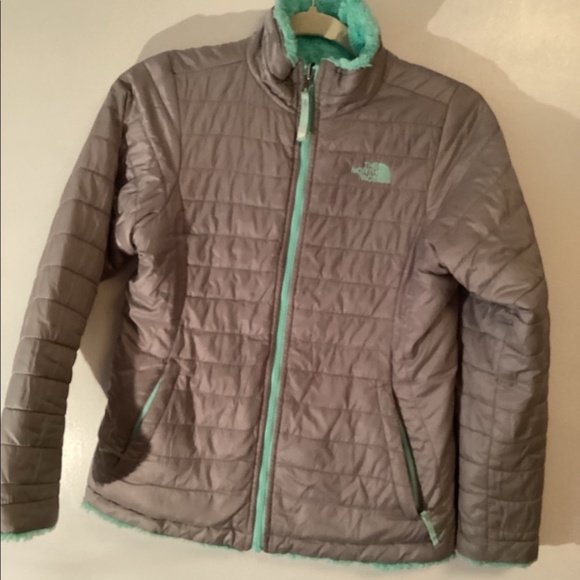 The Northface girls reversible jacket Sz L - Picture 2 of 11